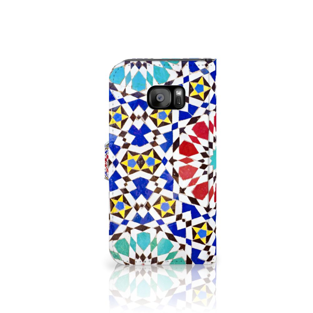 Samsung Galaxy S7 Edge Bookcase Mozaïek