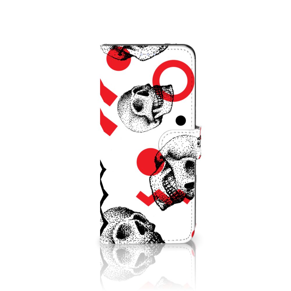 Telefoonhoesje met Naam OPPO Reno 8 Lite | OnePlus Nord N20 Skull Red