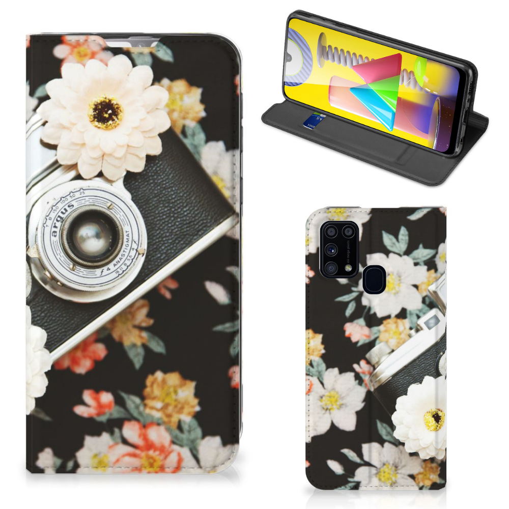 Samsung Galaxy M31 Stand Case Vintage Camera - B2C Telecom