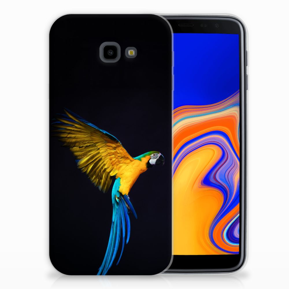 Samsung Galaxy J4 Plus (2018) TPU Hoesje Papegaai