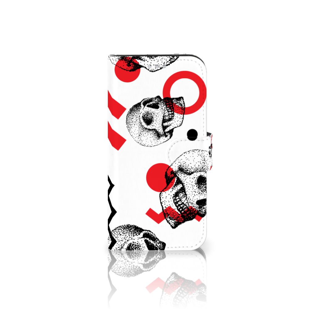 Telefoonhoesje met Naam Samsung Galaxy S7 Skull Red