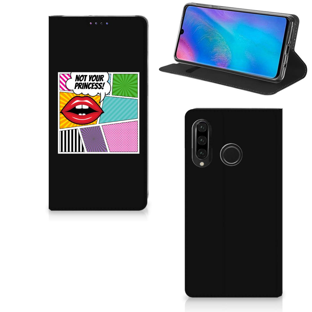 Huawei P30 Lite New Edition Hippe Standcase Popart Princess