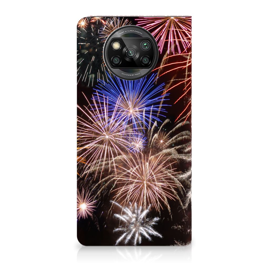 Xiaomi Poco X3 Pro | Poco X3 Hippe Standcase Vuurwerk - B2C Telecom