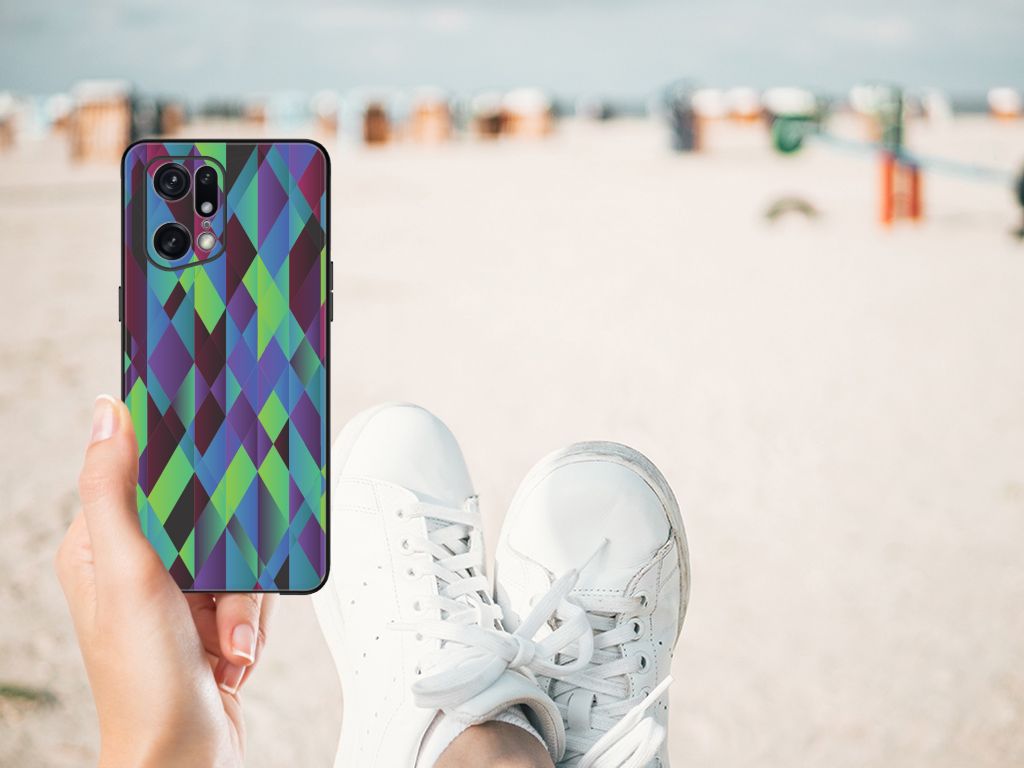 OPPO Find X5 Pro Backcover Abstract Green Blue B2C Telecom