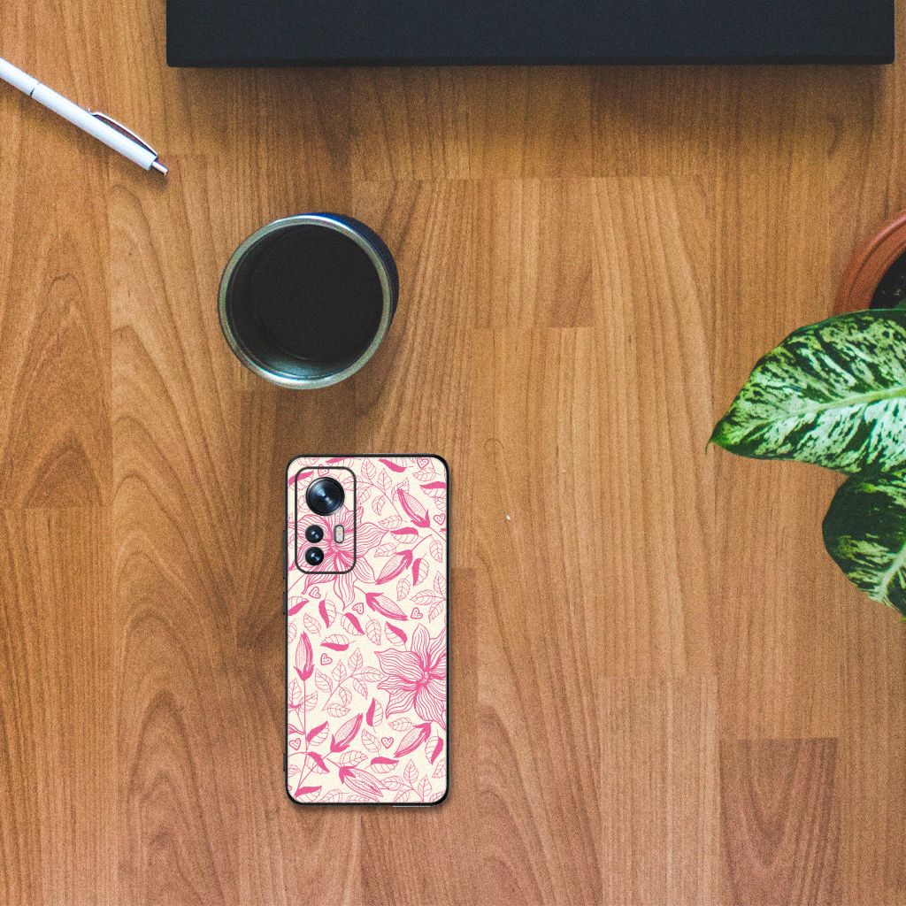 Xiaomi 12 | 12X Bloemen Hoesje Pink Flowers B2C Telecom
