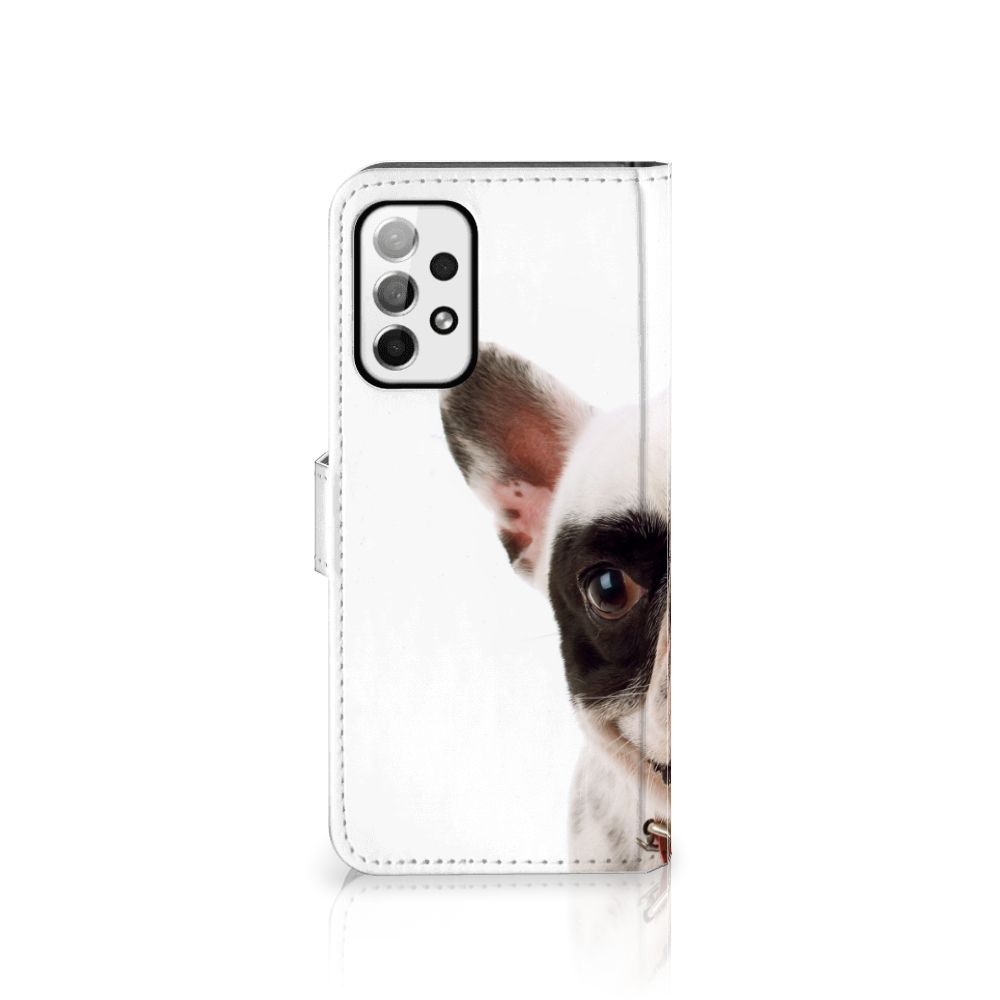 Samsung Galaxy A73 5G Telefoonhoesje met Pasjes Franse Bulldog