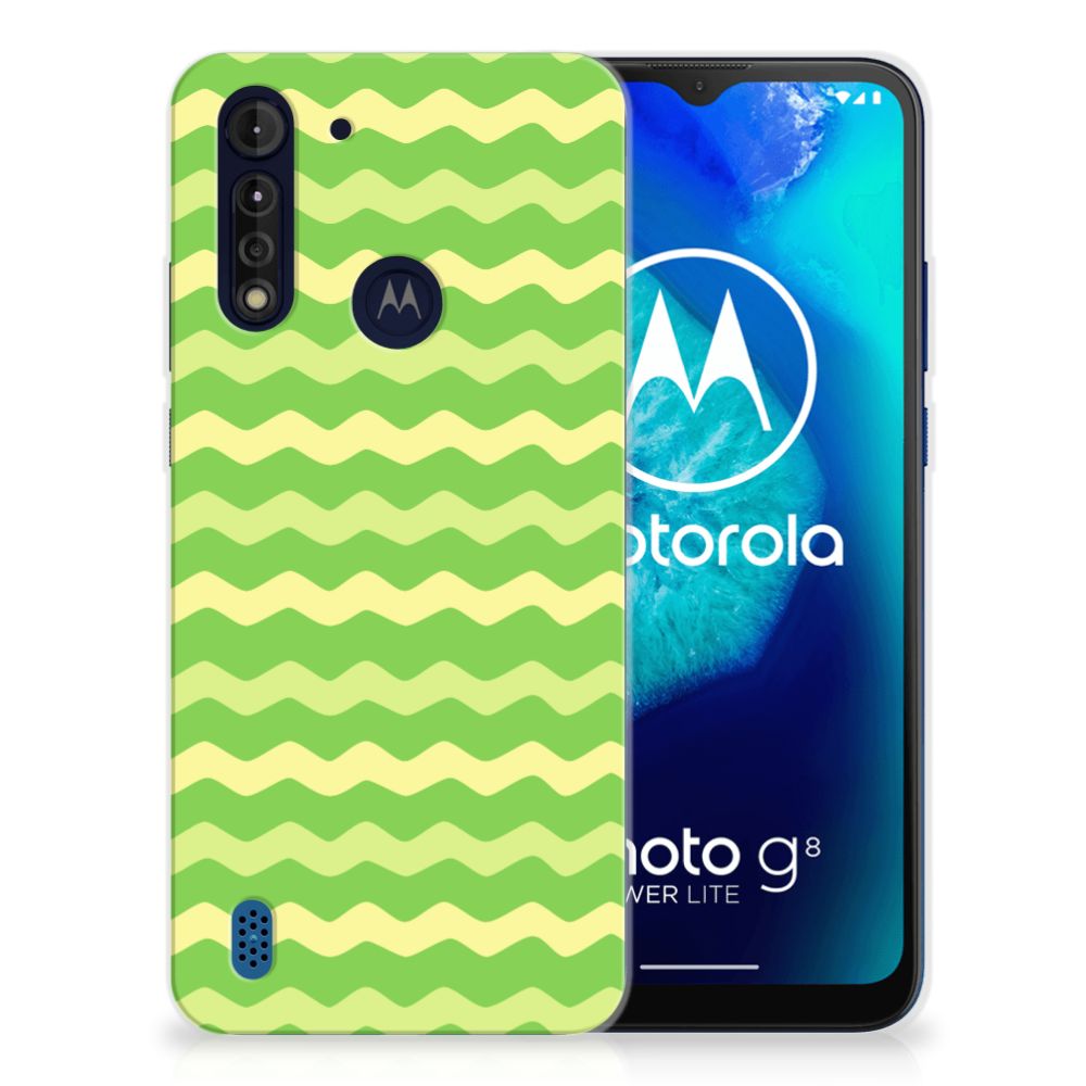 Motorola Moto G8 Power Lite TPU bumper Waves Green B2C Telecom