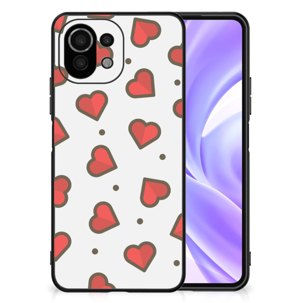 Xiaomi 11 Lite 5G NE | Mi 11 Lite Back Case Hearts