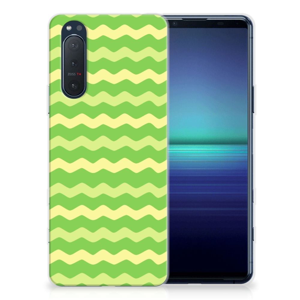 Sony Xperia 5II TPU bumper Waves Green B2C Telecom