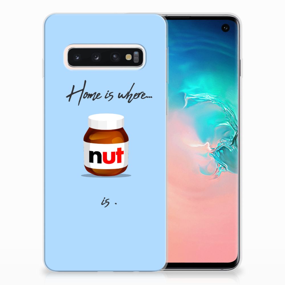 Samsung Galaxy S10 Siliconen Case Nut Home