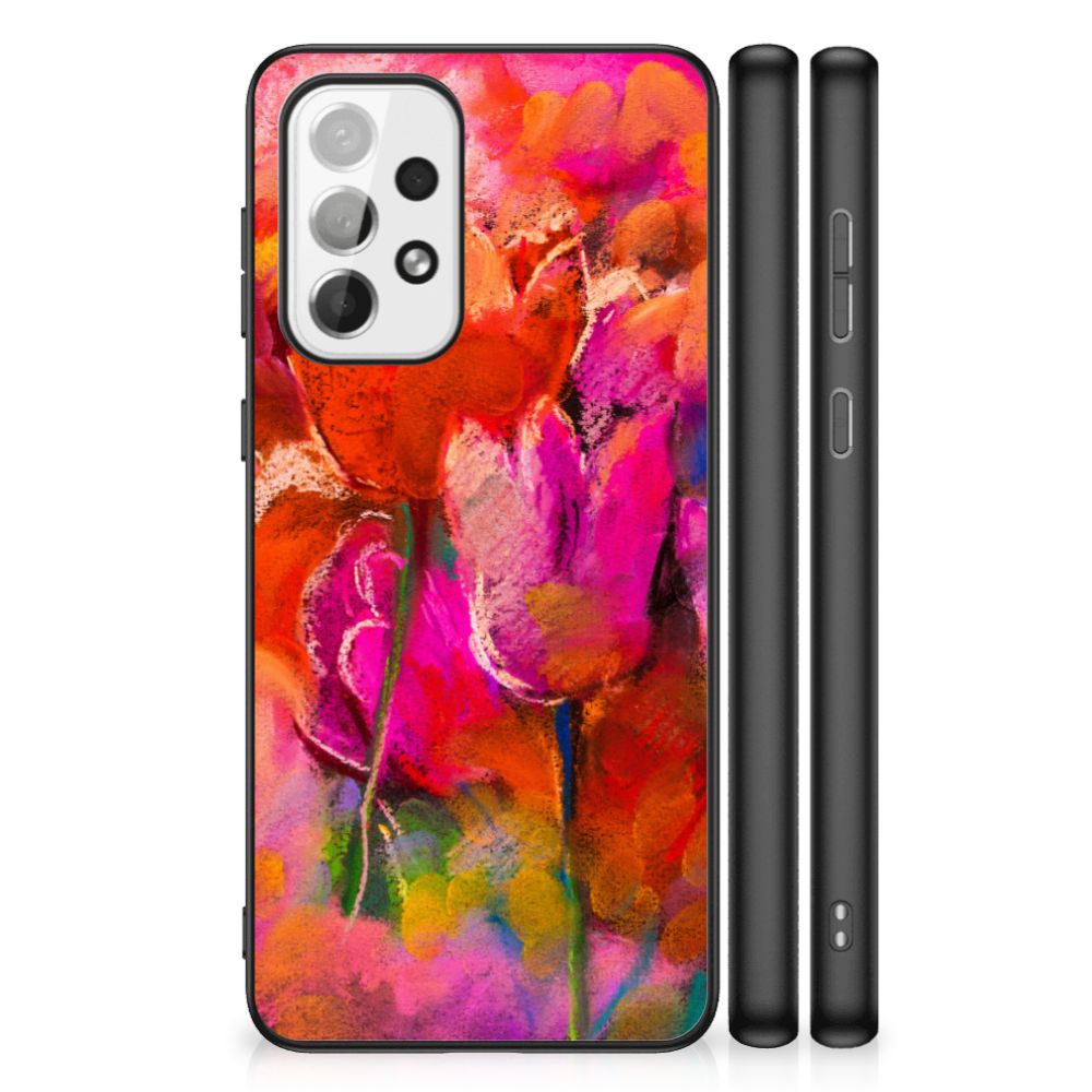 Kleurrijke Telefoonhoesje Samsung Galaxy A73 Tulips B2C Telecom