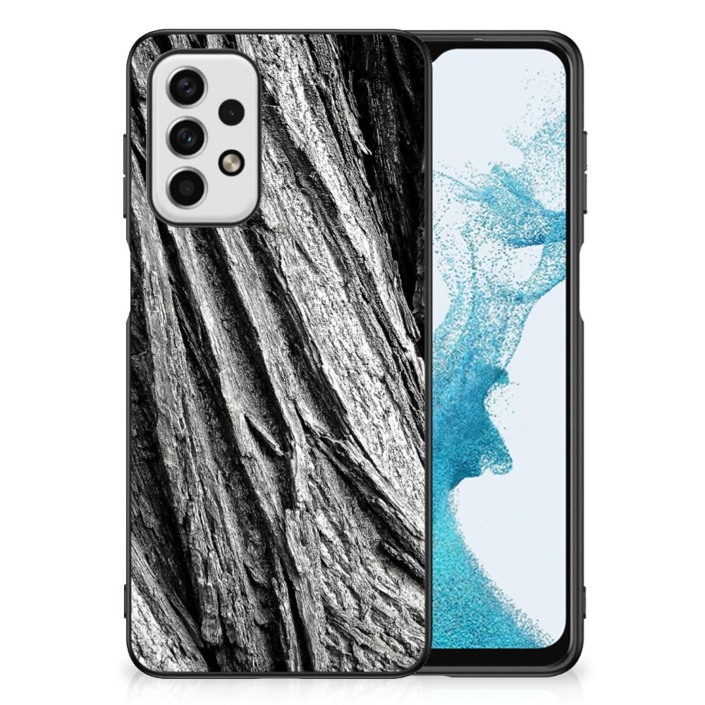 Houten Print Telefoonhoesje Samsung Galaxy A23 Boomschors Grijs B2C Telecom
