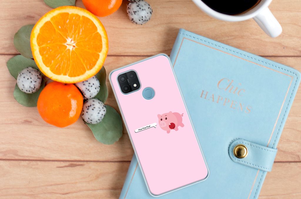 OPPO A15 Telefoonhoesje met Naam Pig Mud B2C Telecom