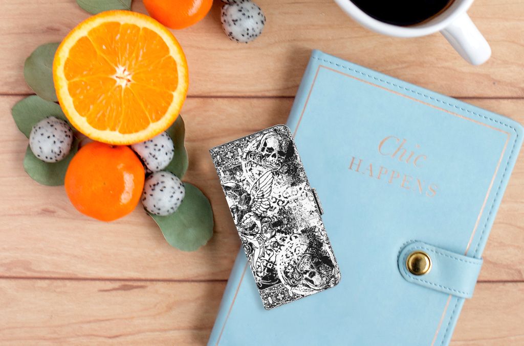 Telefoonhoesje met Naam Motorola Moto G60 Skulls Angel