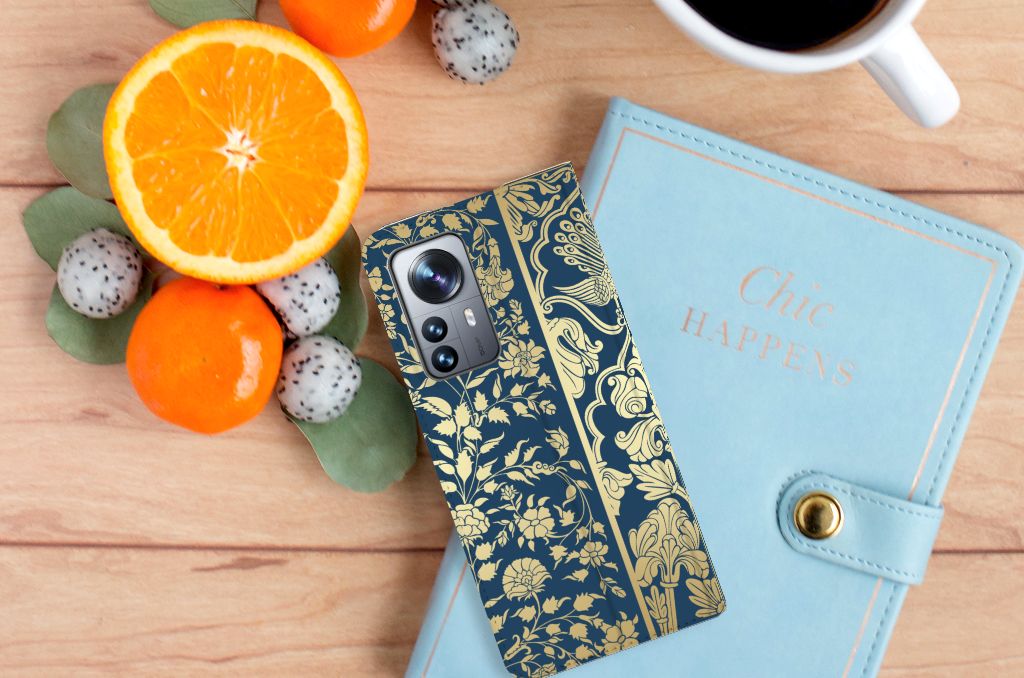 Xiaomi 12 Pro Smart Cover Beige Flowers - B2C Telecom
