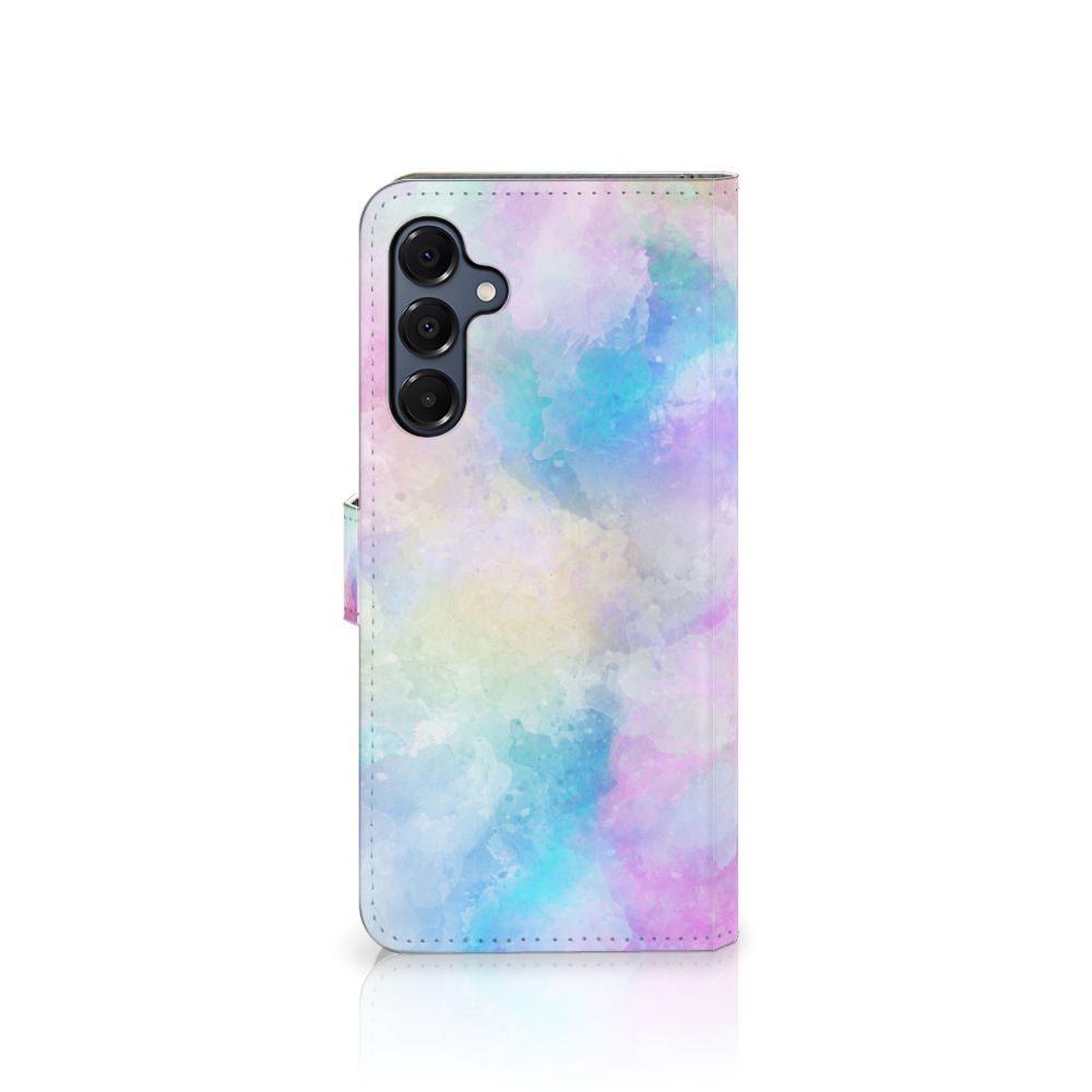 Hoesje Samsung Galaxy A16 4G/5G Watercolor Light met pastelkleuren en pasjeshouder