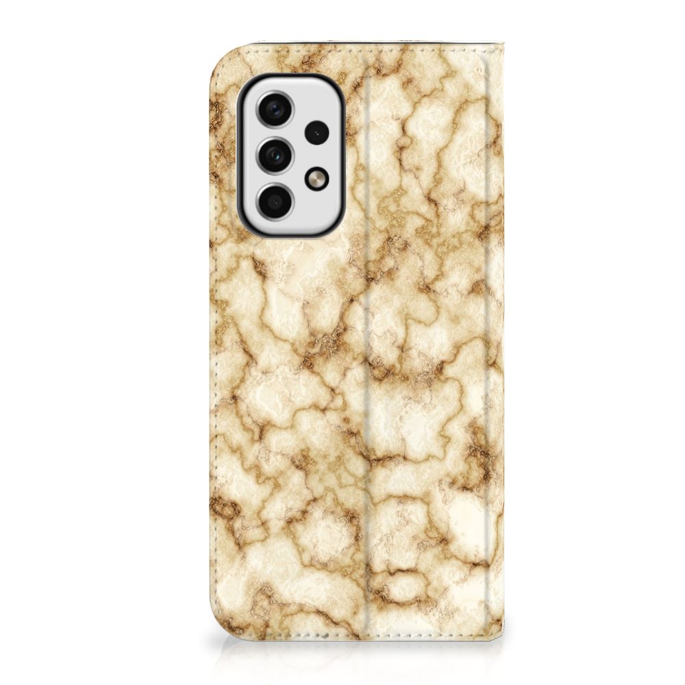 Samsung Galaxy A23 Standcase Marmer Goud - B2C Telecom