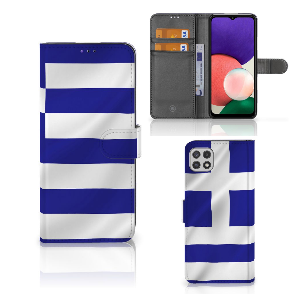 Samsung Galaxy A22 5G Bookstyle Case Griekenland
