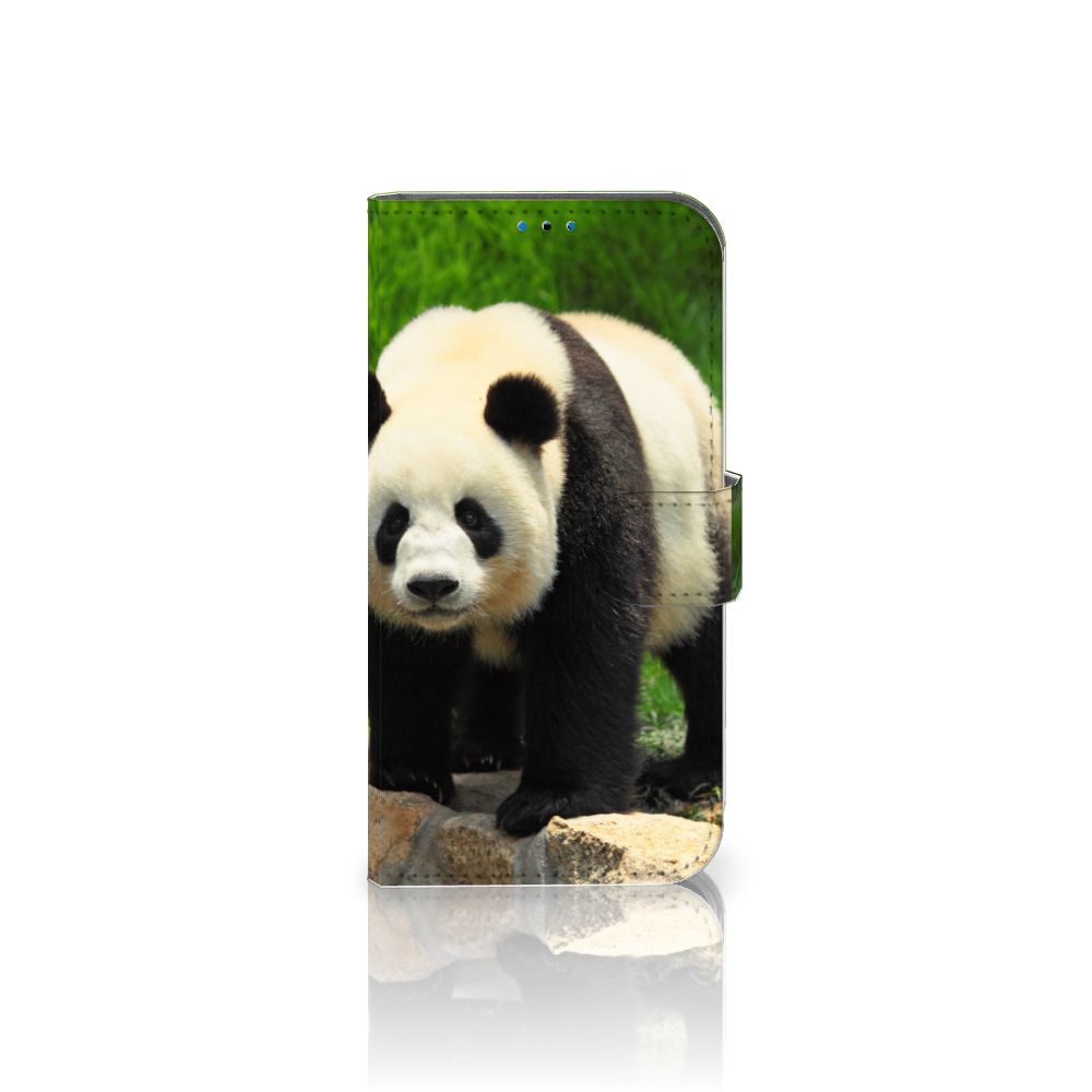 iPhone 14 Pro Telefoonhoesje met Pasjes Panda