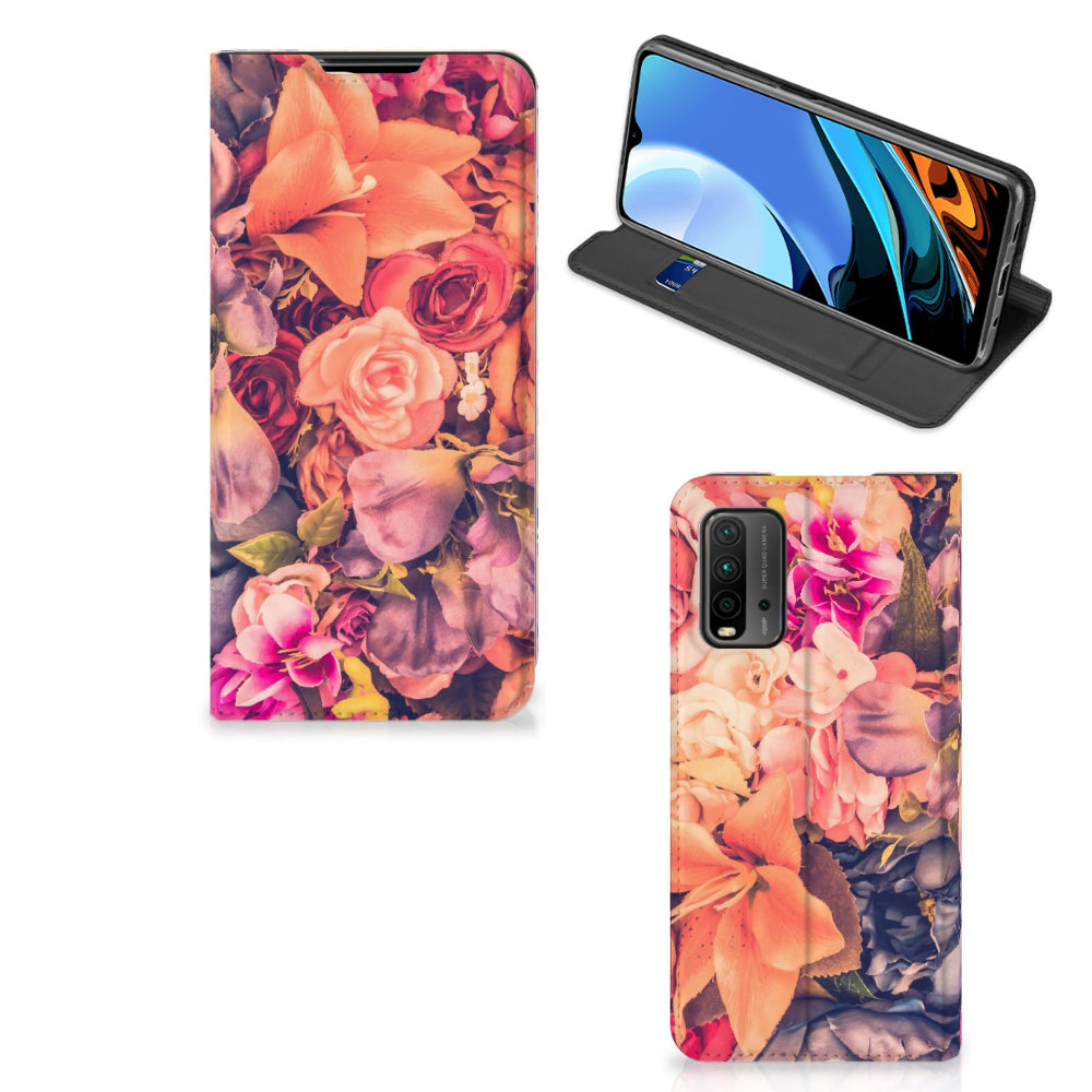 Xiaomi Poco M3 | Redmi 9T Smart Cover Bosje Bloemen