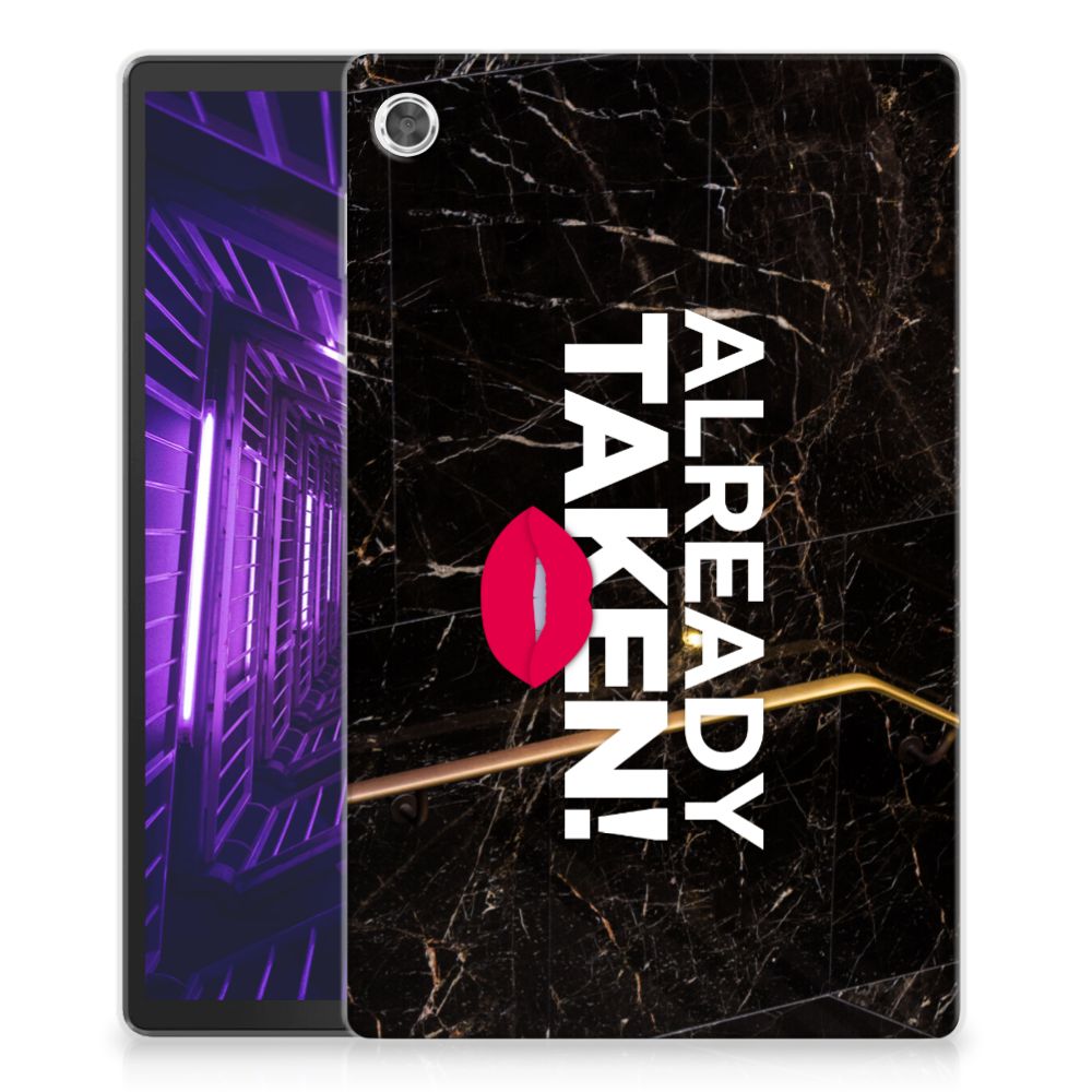 Lenovo Tab M10 Plus Back cover met naam Already Taken Black - B2C Telecom