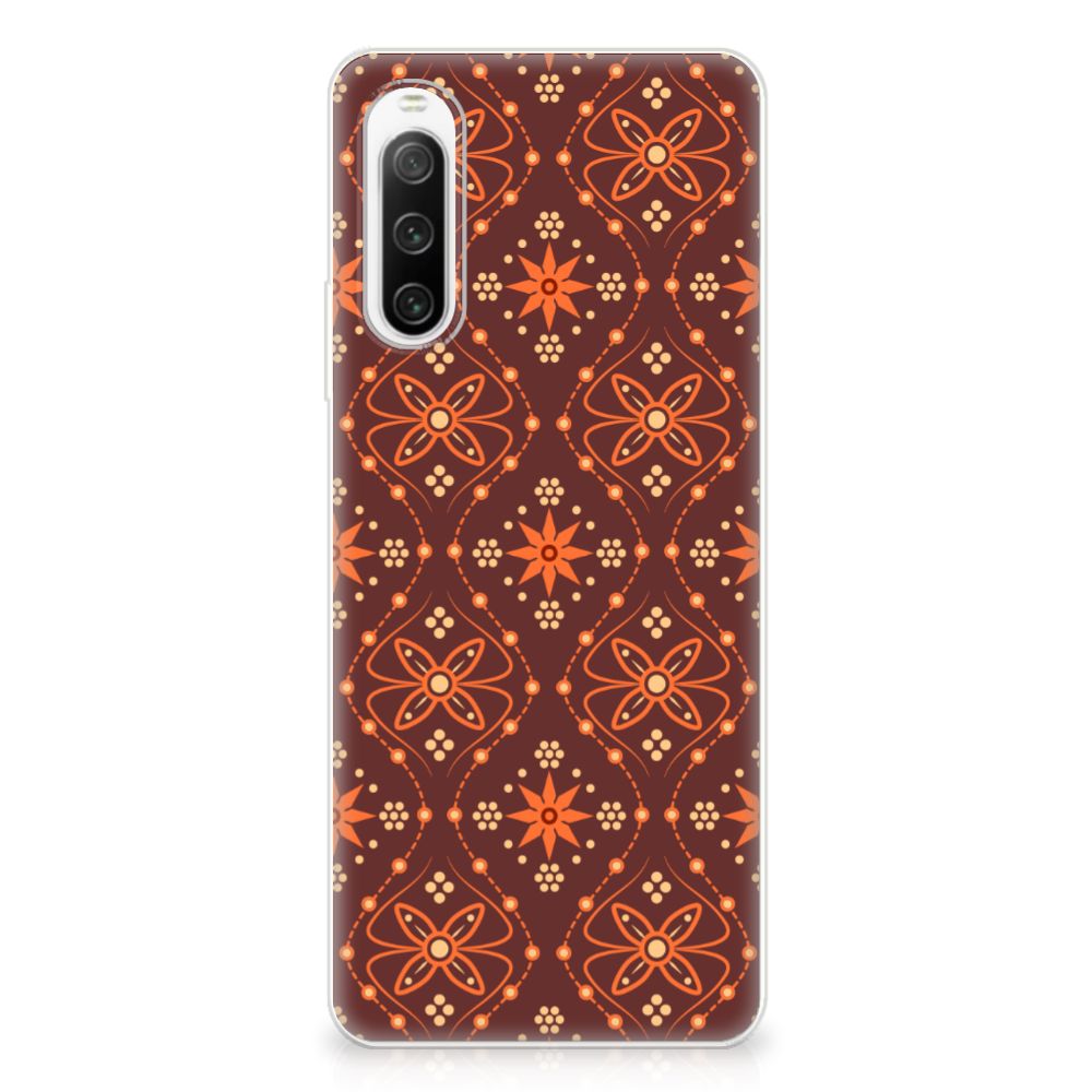 Sony Xperia 10 IV TPU bumper Batik Brown