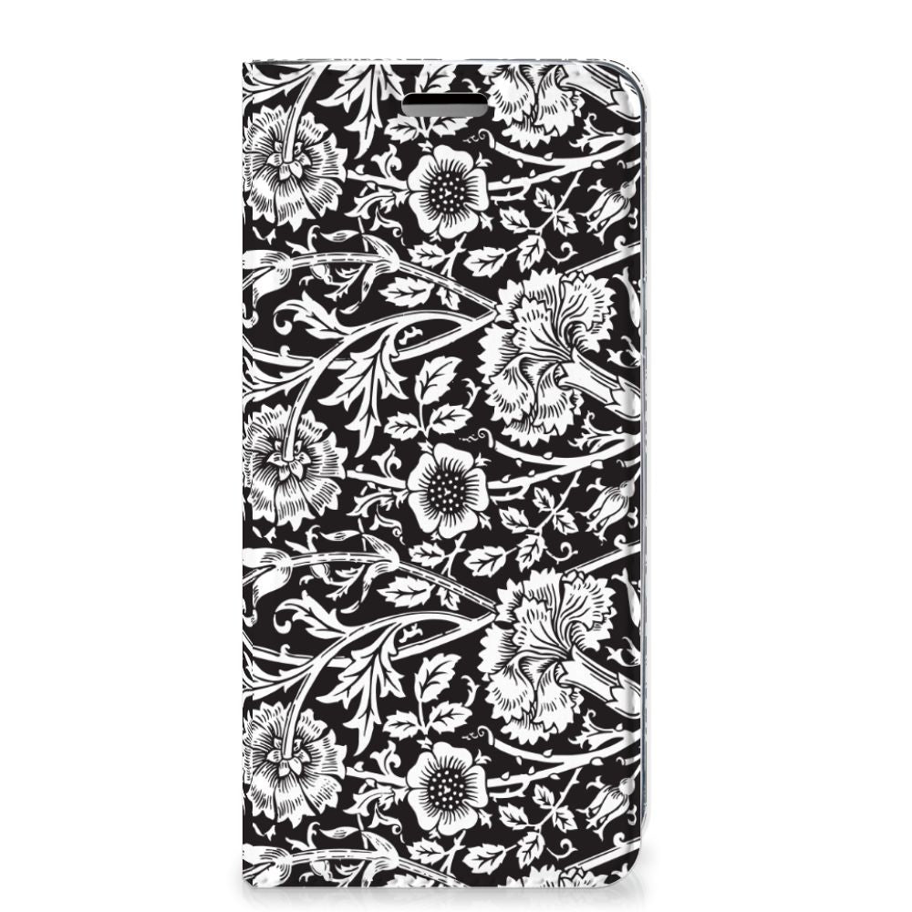 Samsung Galaxy S9 Smart Cover Black Flowers