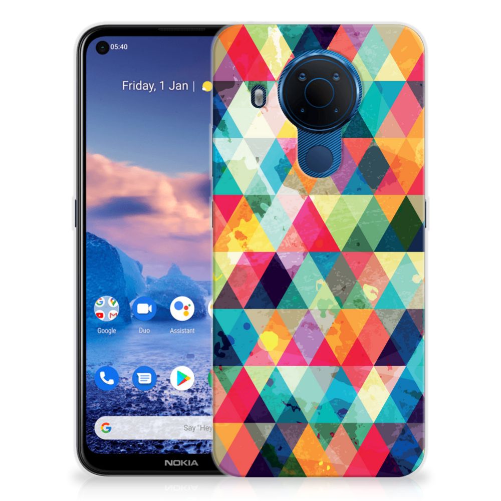 Nokia 5.4 TPU bumper Geruit