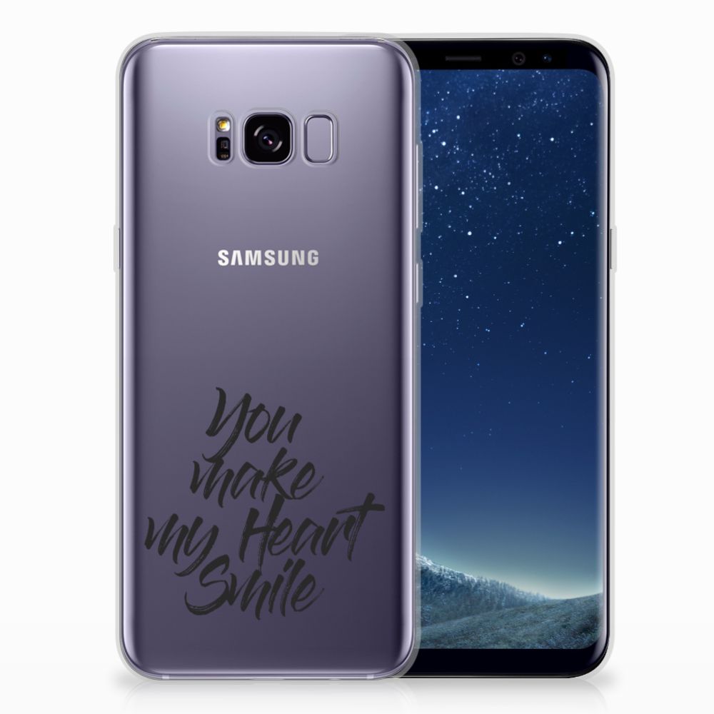 Samsung Galaxy S8 Plus Siliconen hoesje met naam Heart Smile