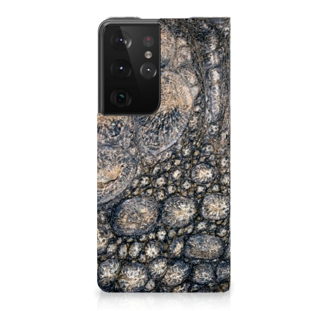Samsung Galaxy S21 Ultra Hoesje maken Krokodillenprint - B2C Telecom