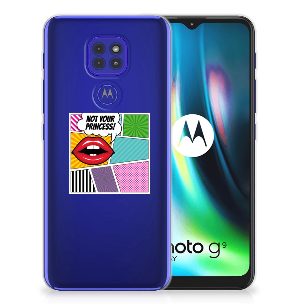 Motorola Moto G9 Play | E7 Plus Silicone Back Cover Popart Princess B2C Telecom