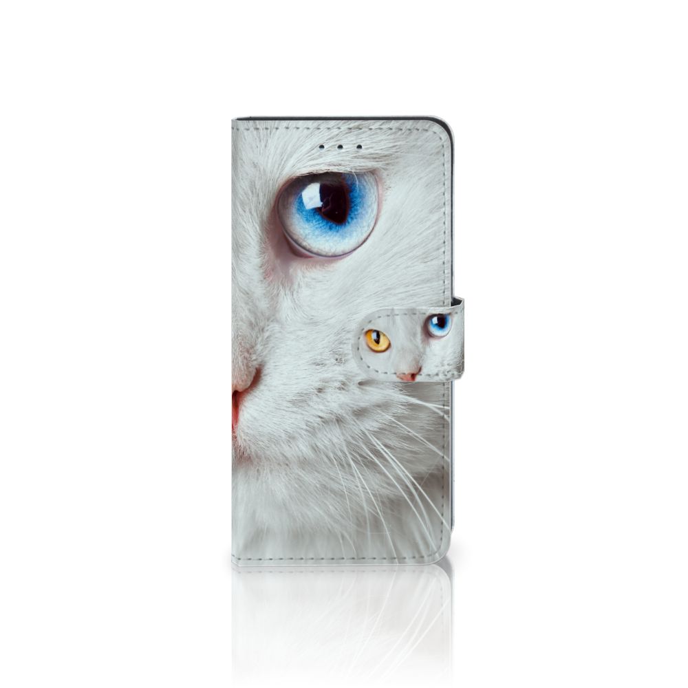 Xiaomi Redmi K20 Pro Telefoonhoesje met Pasjes Witte Kat