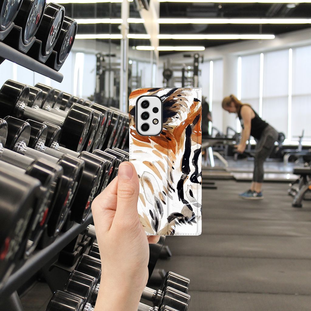 Bookcase Samsung Galaxy A23 Watercolor Tiger - B2C Telecom