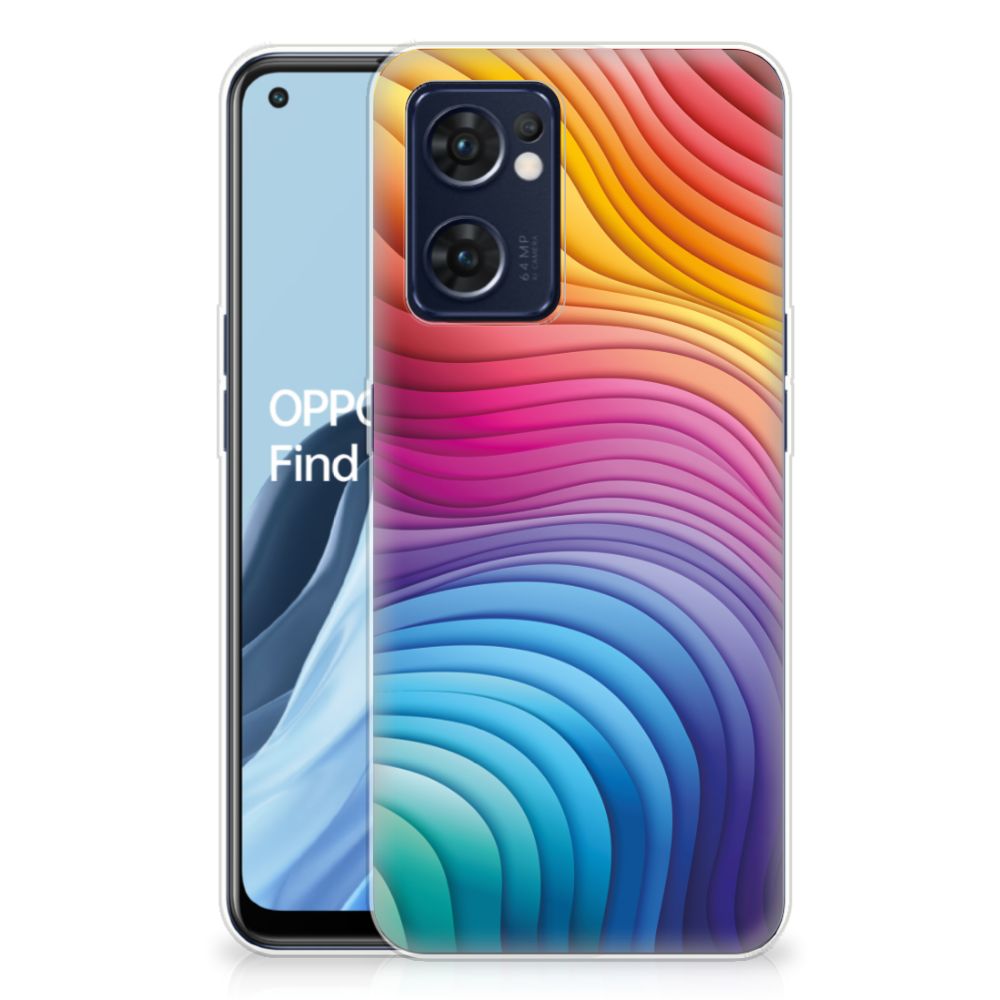 TPU Hoesje voor OPPO Reno 7 5G | Find X5 Lite Regenboog