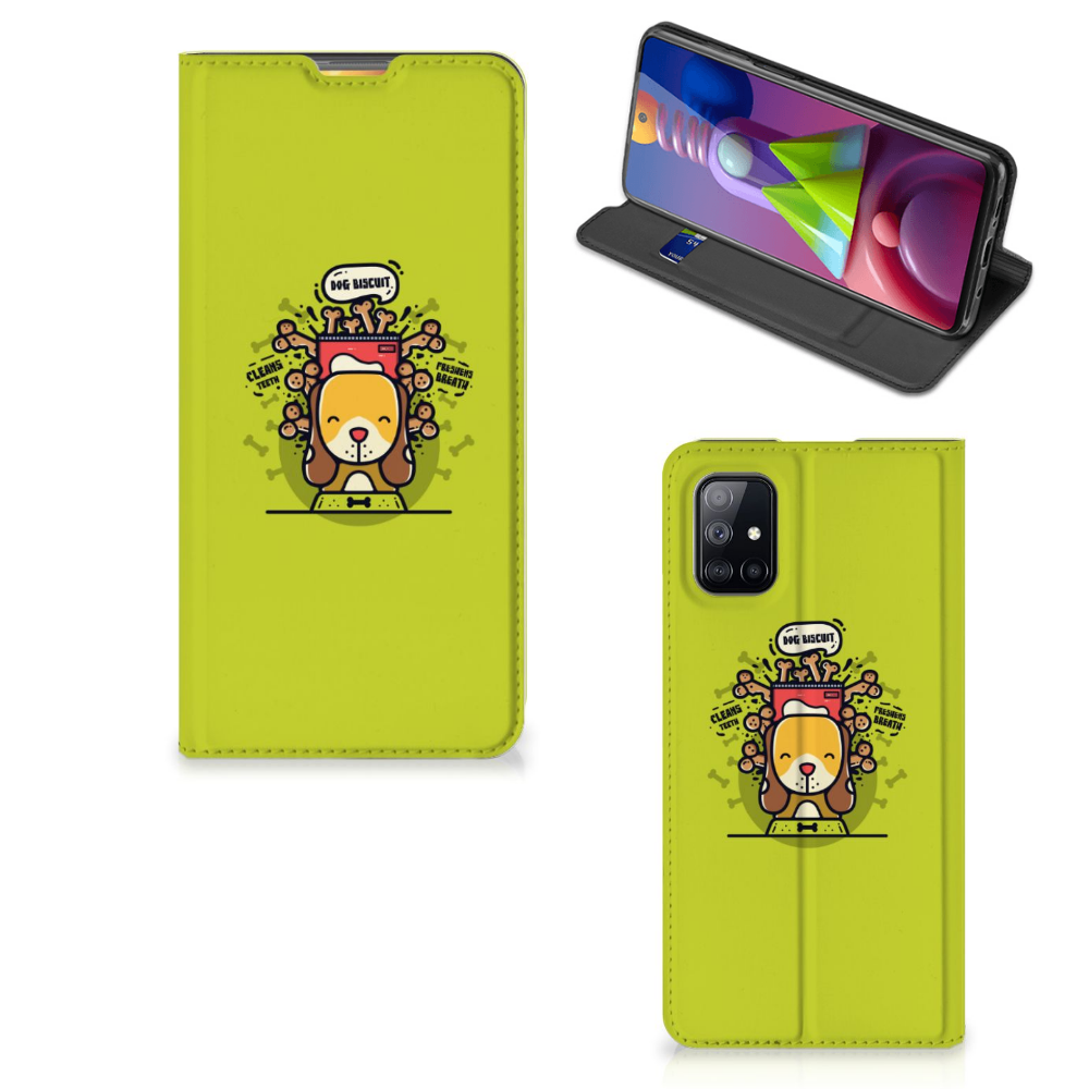 Samsung Galaxy M51 Magnet Case Doggy Biscuit - B2C Telecom