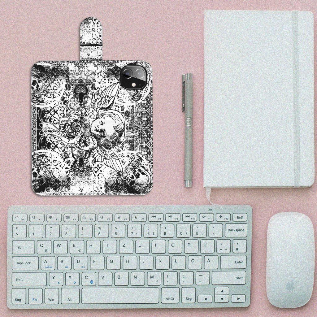 Telefoonhoesje met Naam Apple iPhone 12 Mini Skulls Angel