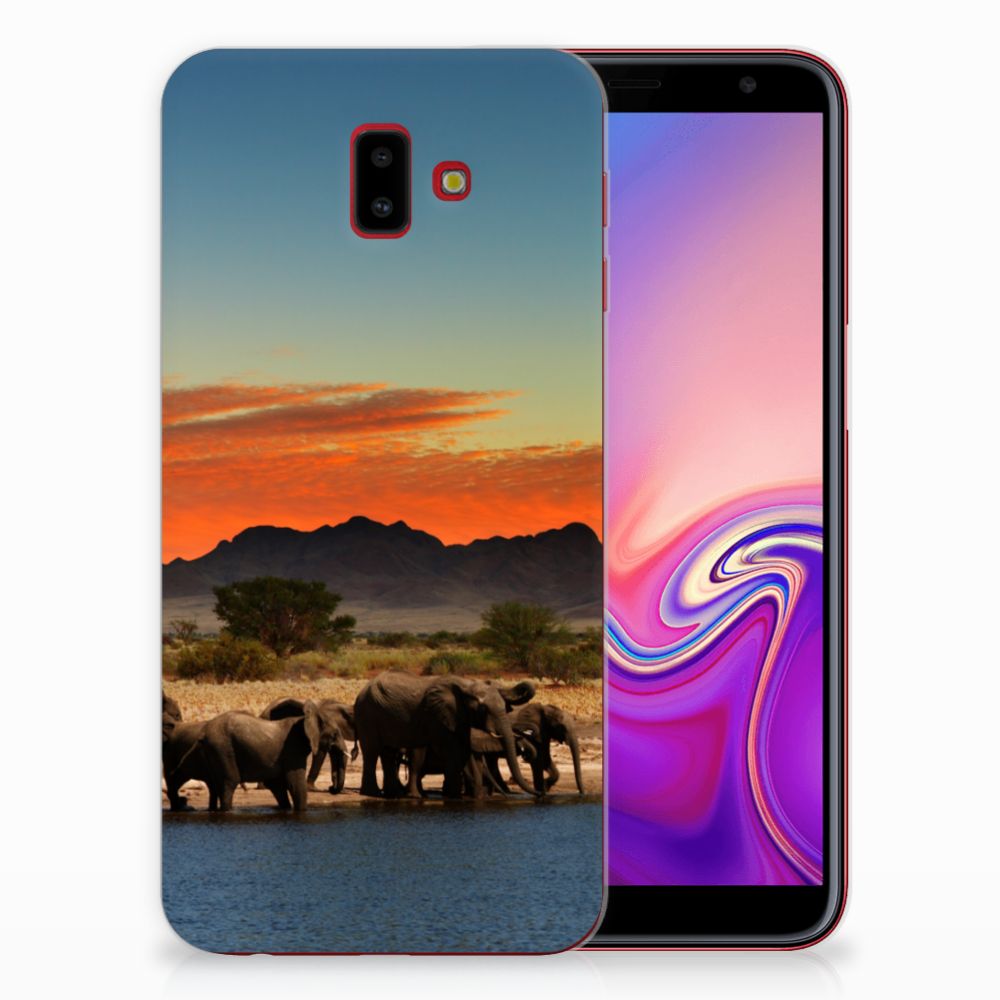 Samsung Galaxy J6 Plus (2018) TPU Hoesje Olifanten