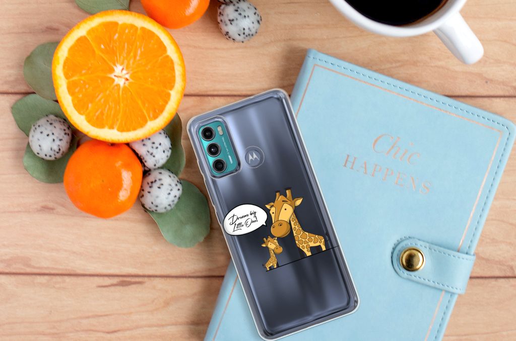 Motorola Moto G60 Telefoonhoesje met Naam Giraffe B2C Telecom