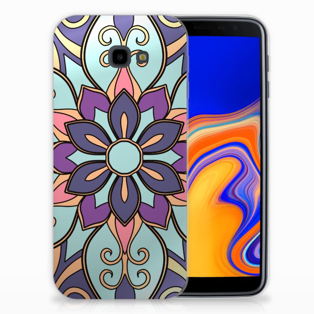 Samsung Galaxy J4 Plus (2018) TPU Case Purple Flower