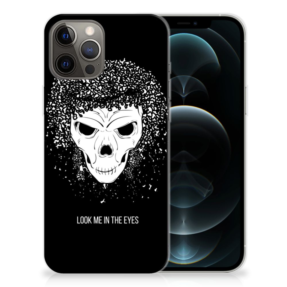 Silicone Back Case iPhone 12 Pro Max Skull Hair B2C Telecom