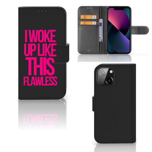 iPhone 13 Mini Hoesje met naam Woke Up - Origineel Cadeau Zelf Maken