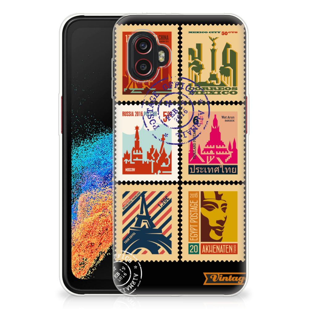 Samsung Galaxy Xcover 6 Pro Siliconen Back Cover Postzegels B2C Telecom