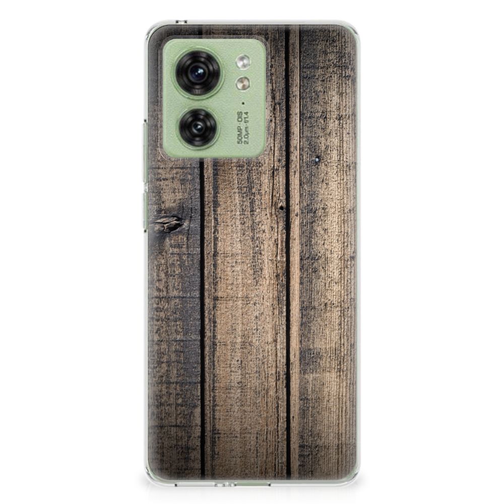 Motorola Edge 40 Bumper Hoesje Steigerhout