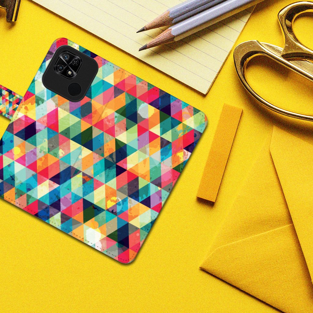 Xiaomi Redmi 10C Telefoon Hoesje Geruit
