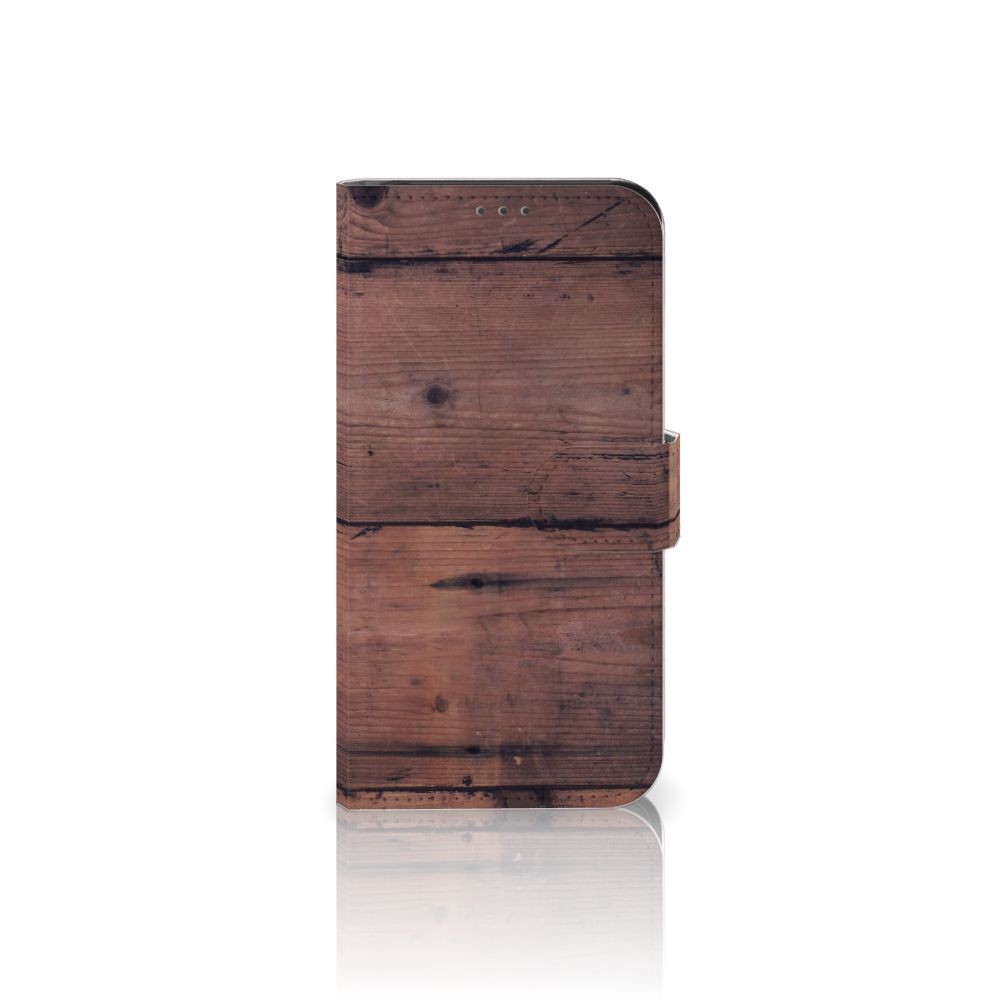 Samsung Galaxy Xcover 5 Book Style Case Old Wood