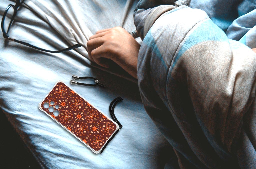 Samsung Galaxy A13 4G Doorzichtige Silicone Hoesje Batik Brown B2C Telecom