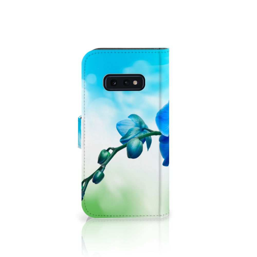 Samsung Galaxy S10e Hoesje Orchidee Blauw - Cadeau voor je Moeder