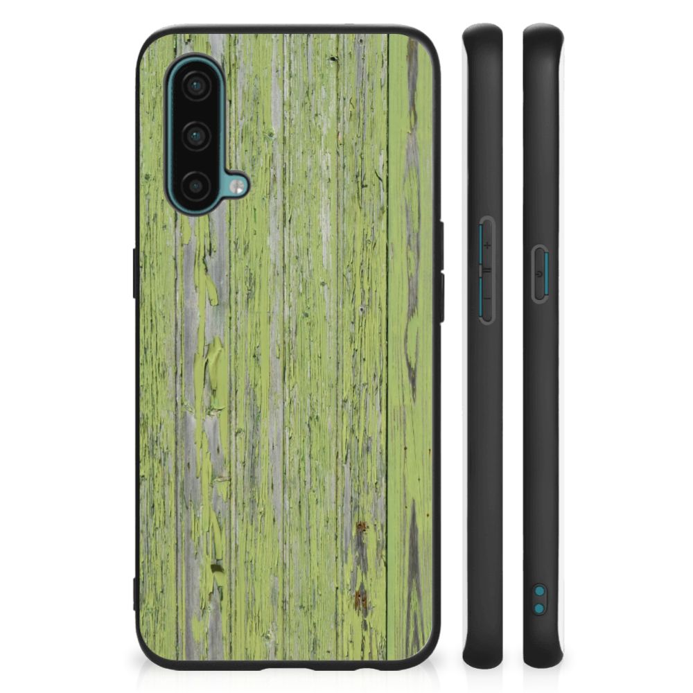 OnePlus Nord CE 5G Houten Print Telefoonhoesje Green Wood B2C Telecom