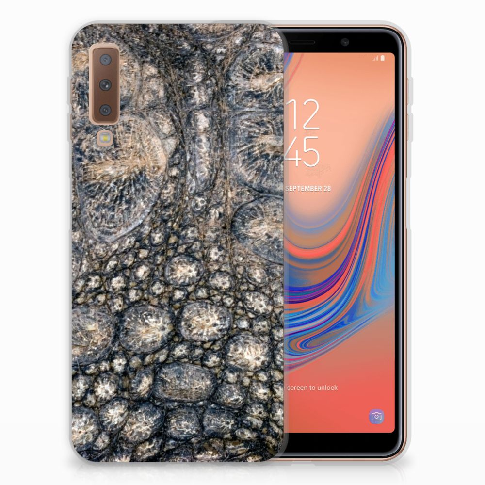 Samsung Galaxy A7 (2018) TPU Hoesje Krokodillenprint