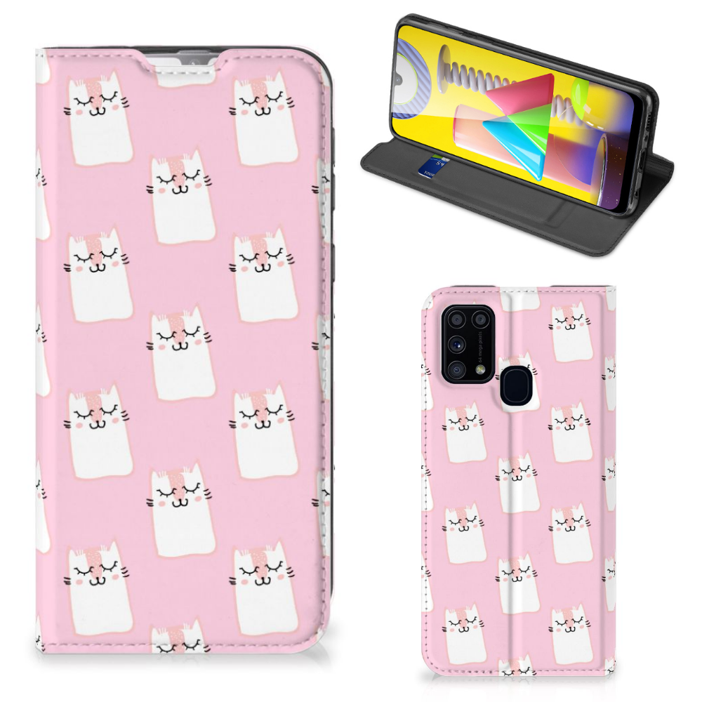 Samsung Galaxy M31 Hoesje maken Sleeping Cats - B2C Telecom